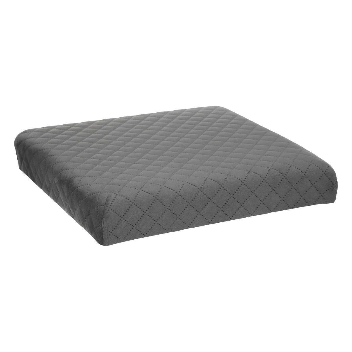 Pouf pliable 31x31 cm, velours gris Mix'n modul