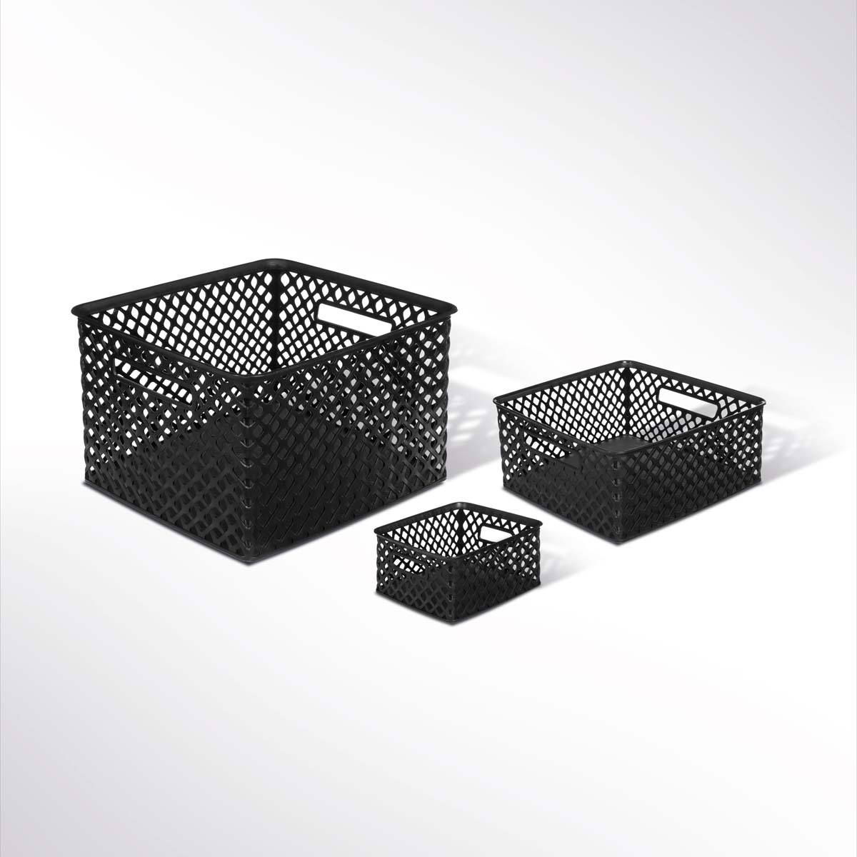 Panier en plastique 11l, noir Folky