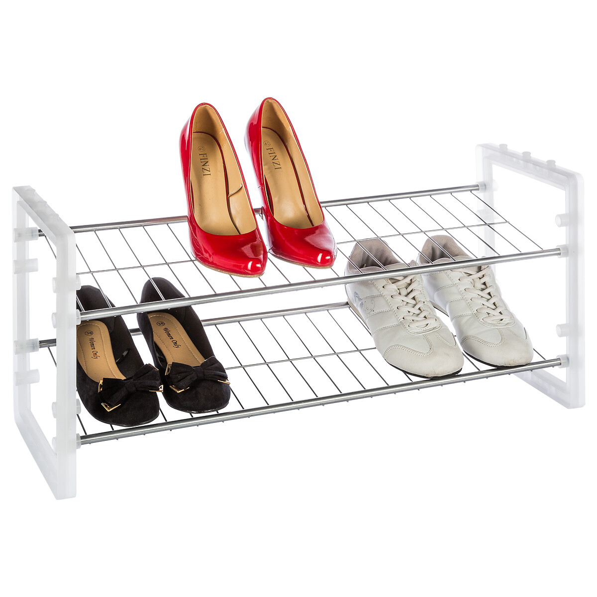 Range-chaussures x6, noir