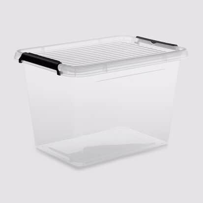 Boîte en plastique transparente 19L - Clip N' Box