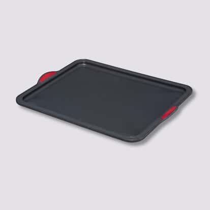 Plaque 38x28,5cm silicone- Noir,rouge - Silitop | 5five