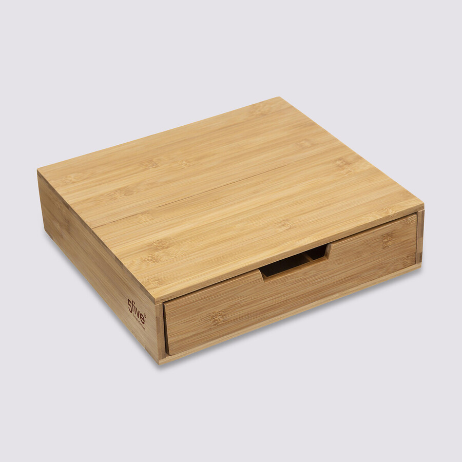 Porte-capsules 1 tiroir Bambou