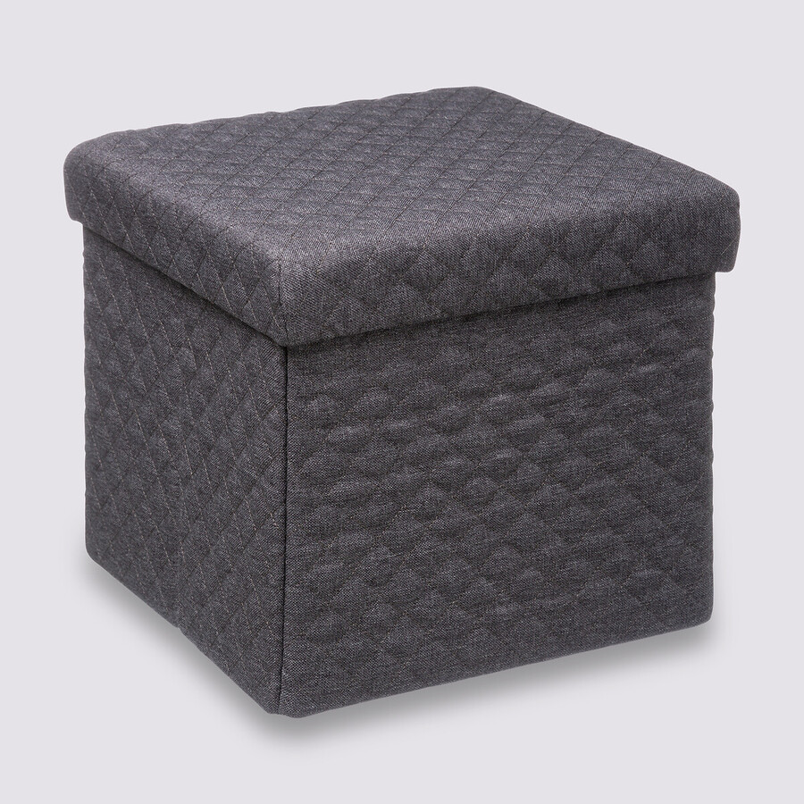 Pouf pliable 31x31 cm,gris anthracite Mix'n modul