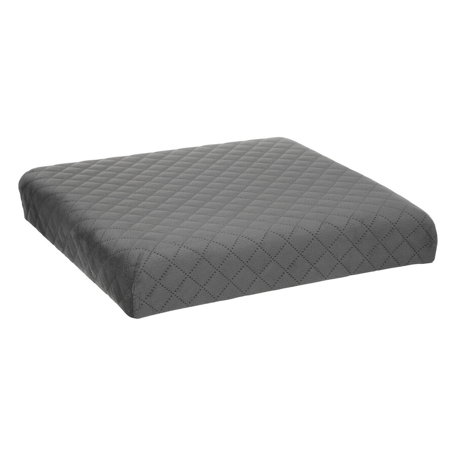 Pouf pliable 31x31 cm, velours gris Mix'n modul