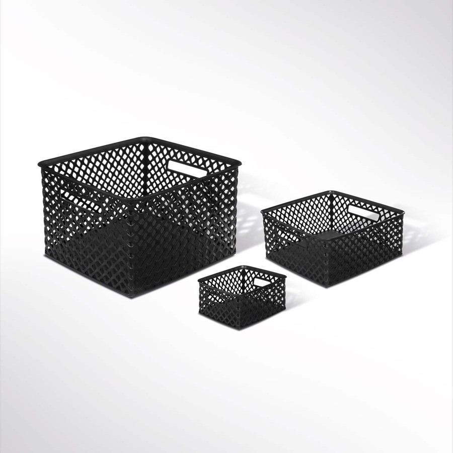 Panier en plastique 11l, noir Folky