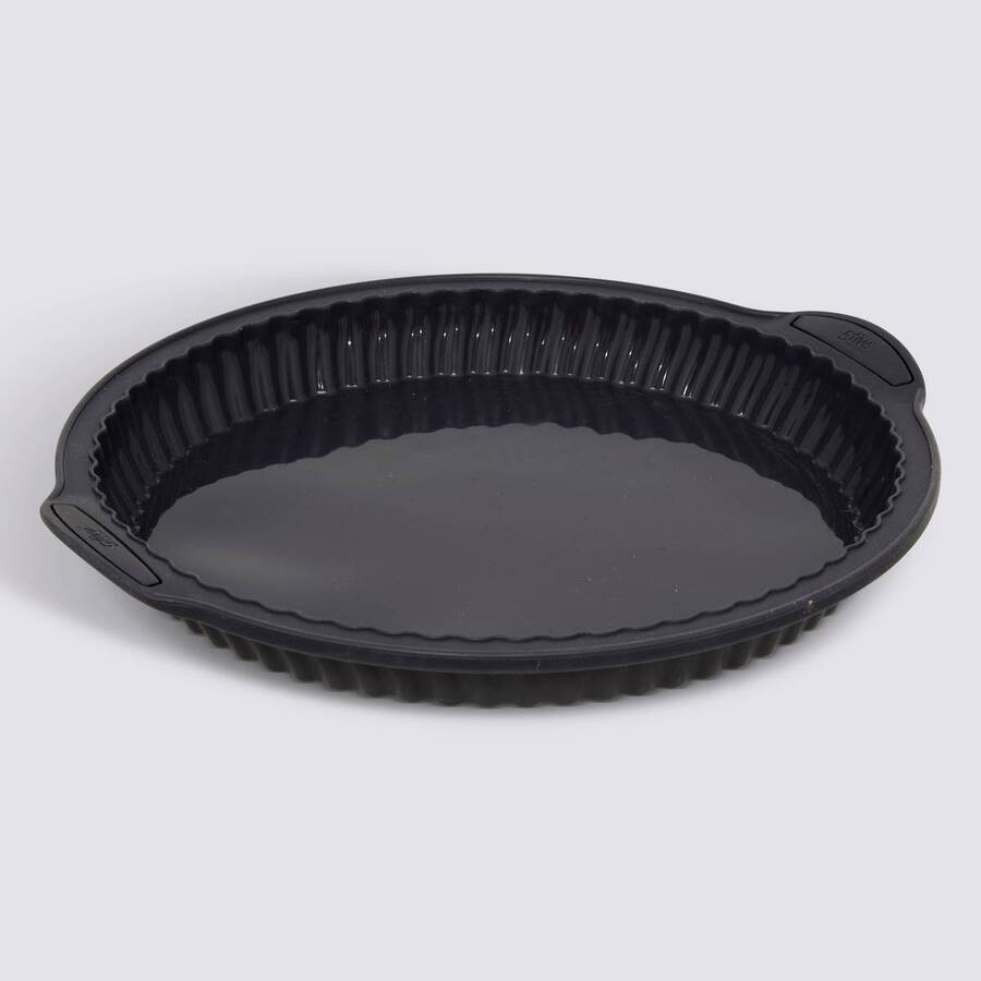 Moule à tarte 26cm silicone- noir,rouge Silitop