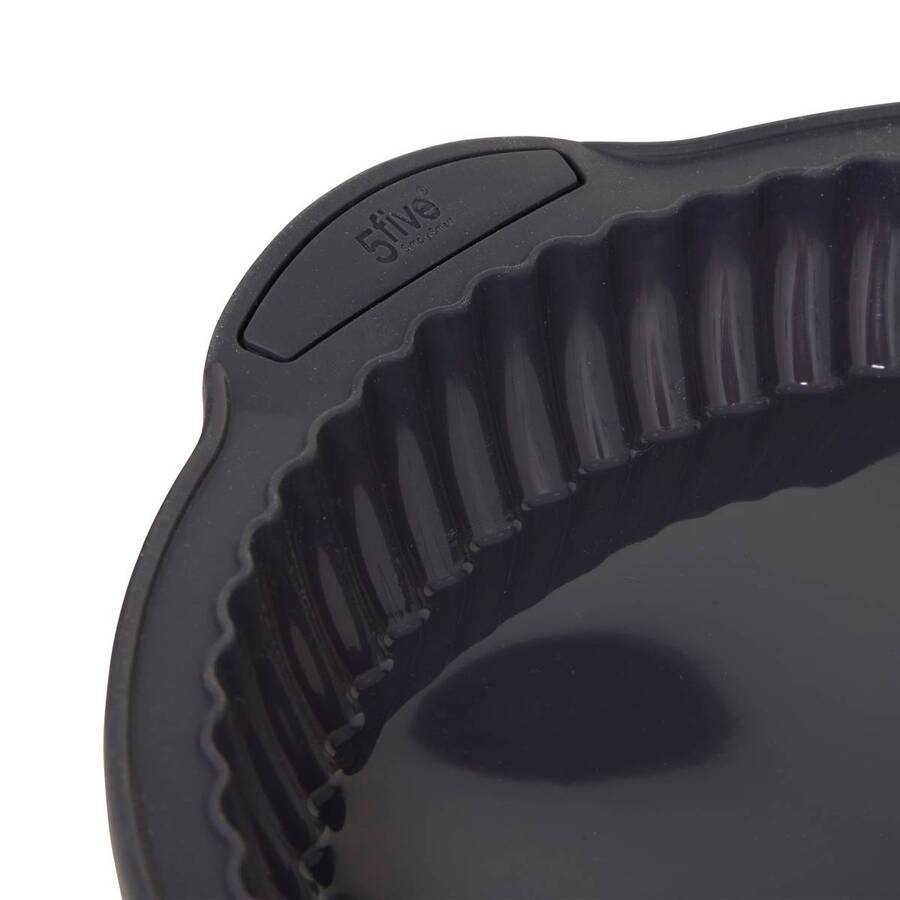 Moule à tarte 26cm silicone- noir,rouge Silitop