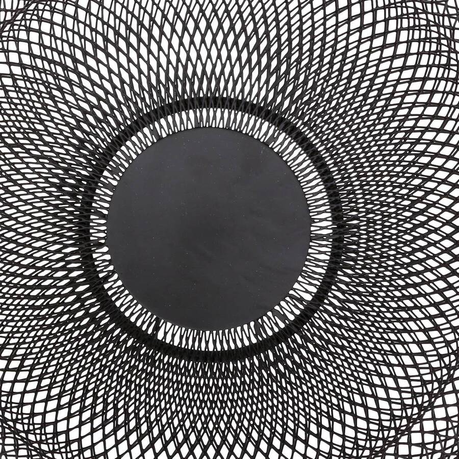 Corbeille en métal 27 cm, noir Mesh