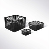 Panier en plastique 11l, noir Folky