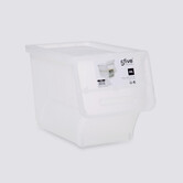 Boîte en plastique transparente à ouverture frontale 24l Open+