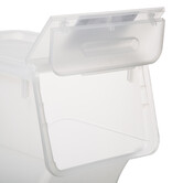 Boîte en plastique transparente à ouverture frontale 24l Open+