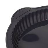 Moule à tarte 26cm silicone- noir,rouge Silitop