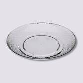 Assiette martelée 27cm, transparent Estiva