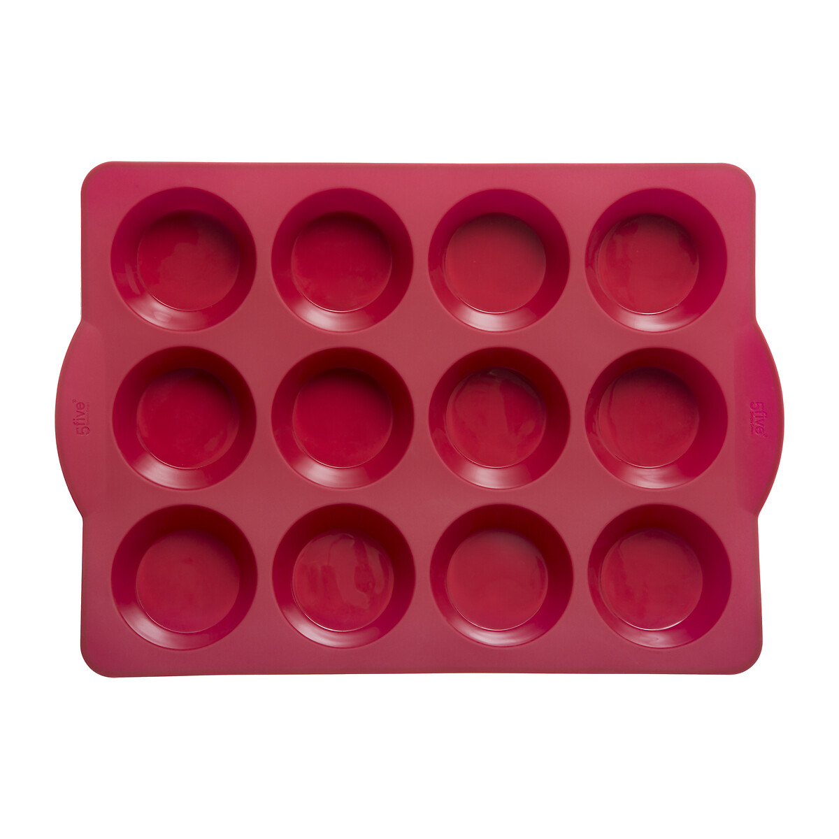 Moule 12 muffins silicone- rouge Silicone pro