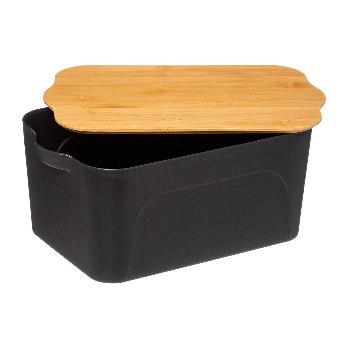 Boîte plastique couvercle bambou 6,5l