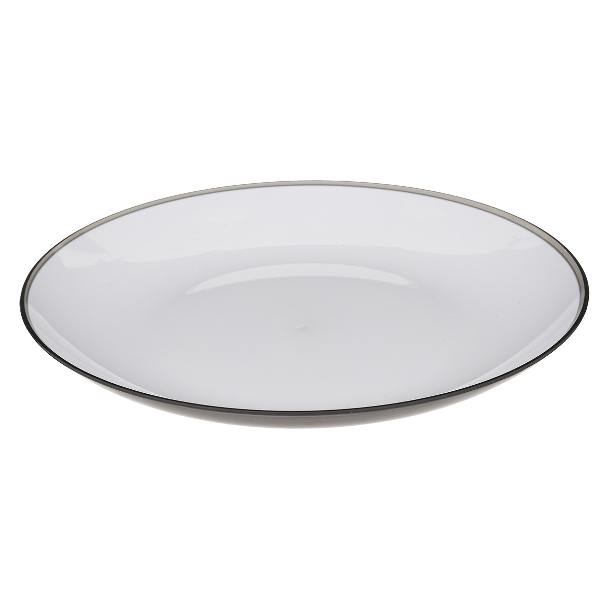 Assiette 25 cm, gris charbon