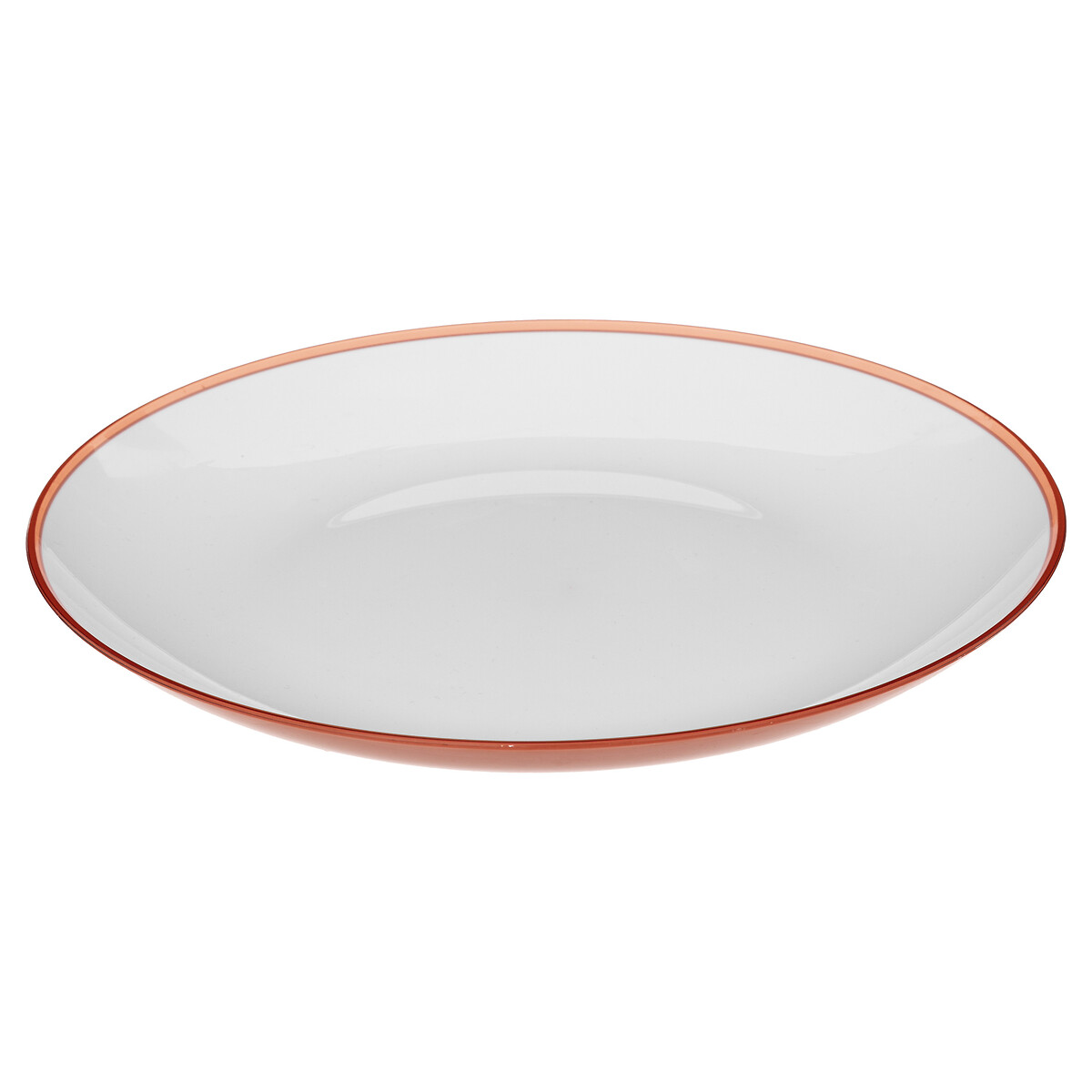 Assiette 25 cm, rose nacarat