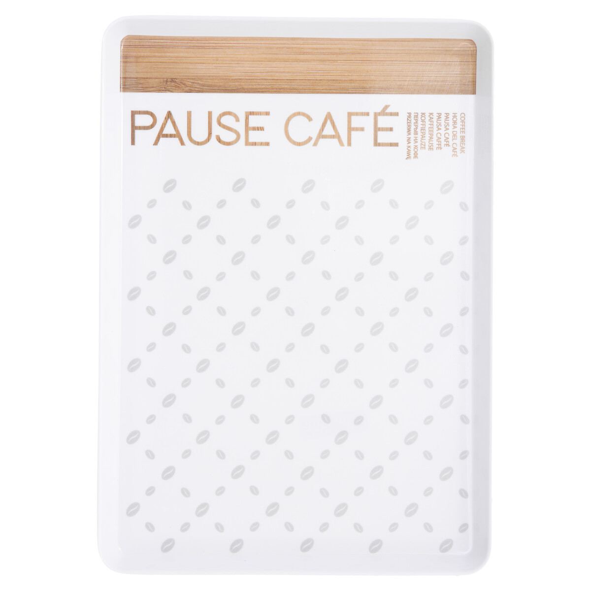Plateau 30x22 cm, blanc Scandi nature
