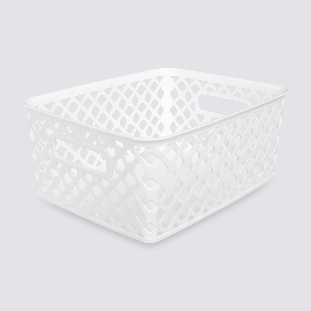 Panier en plastique 4l, blanc Folky