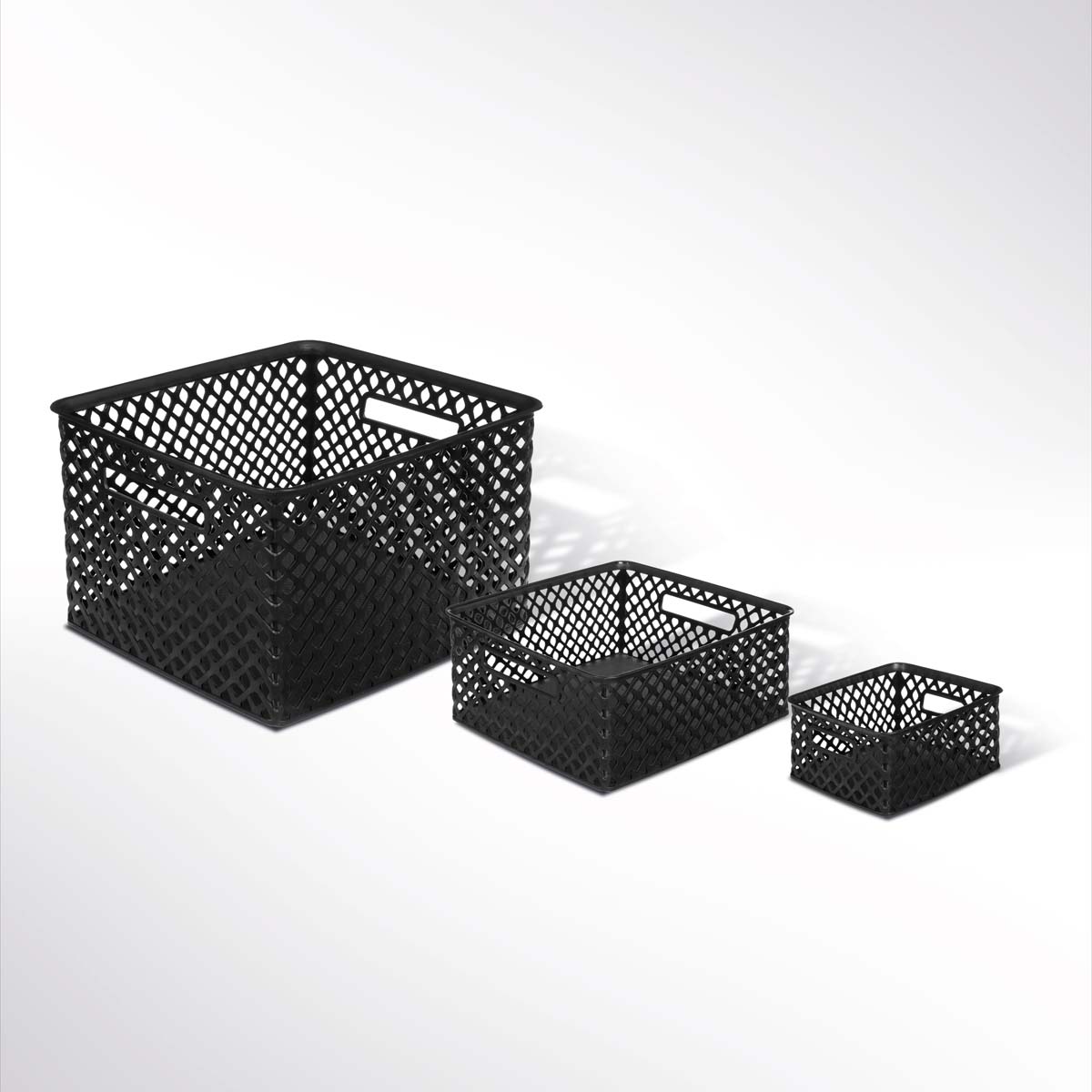 Panier en plastique 4l, noir