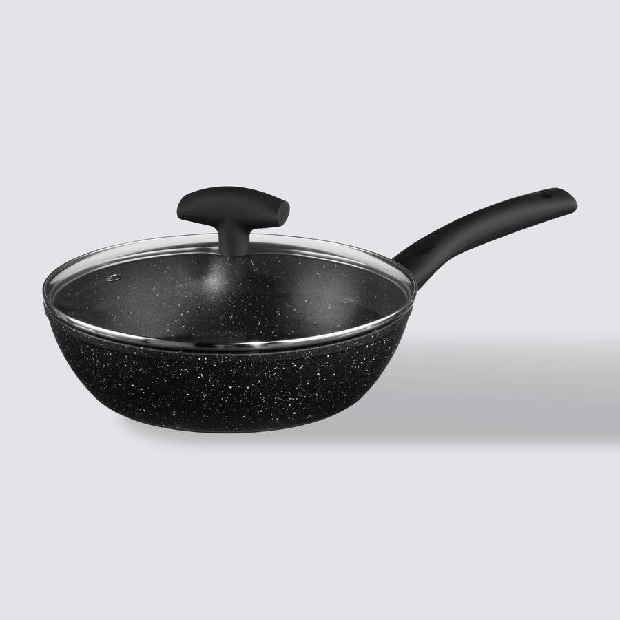 Sauteuse aluminium forgé, 24 cm Caractère