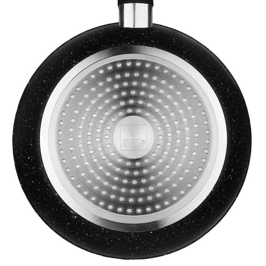Sauteuse aluminium forgé, 24 cm Caractère