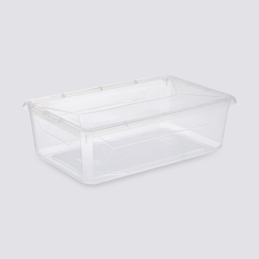 Boîte en plastique transparente 6,5l Simply+