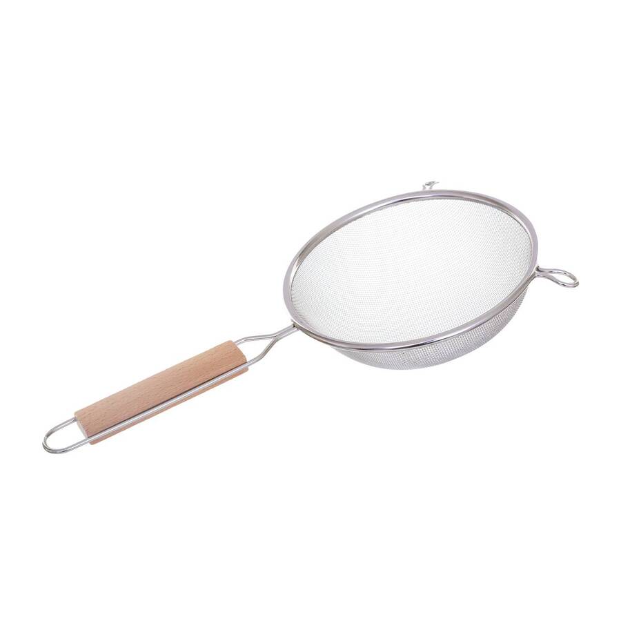 3 passoires inox, manche bois
