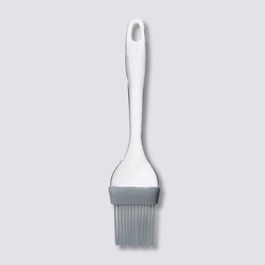 Pinceau en silicone, transparent et gris 