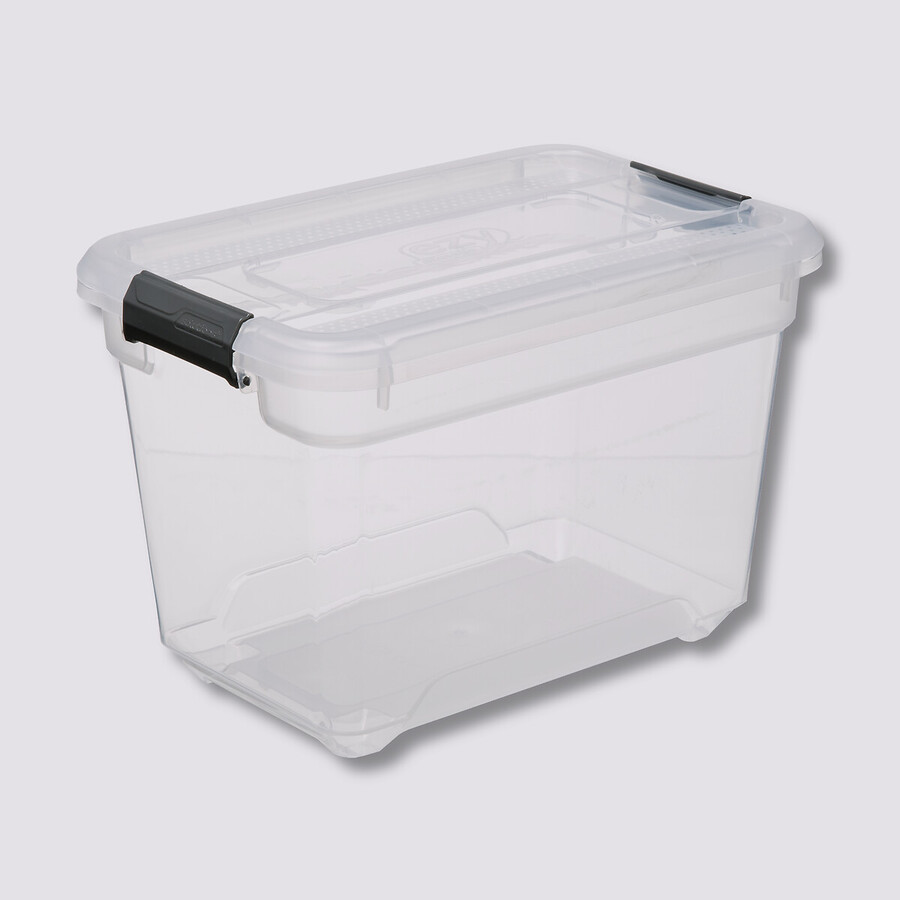 Boîte en plastique transparente 6,4l Solutions+