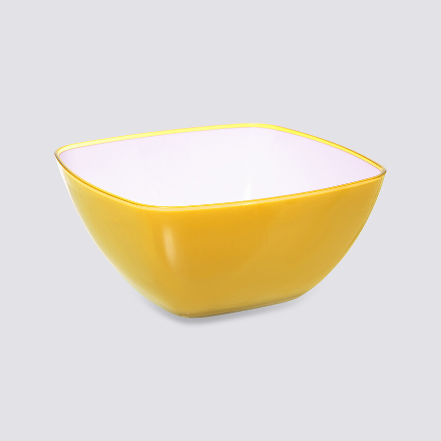 Saladier d19 cm, jaune moutarde Square