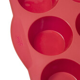 Moule 12 muffins silicone- rouge Silicone pro