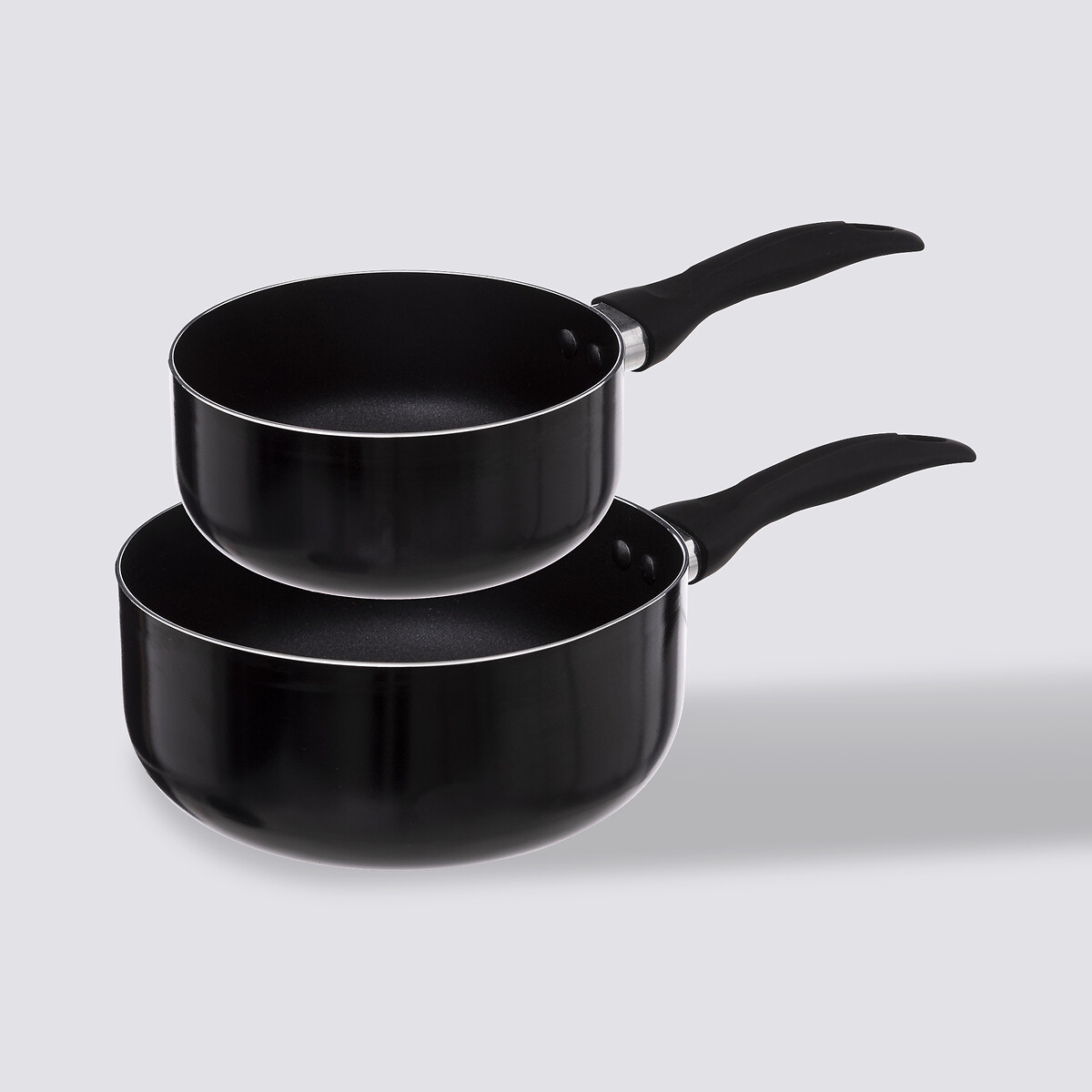 2 casseroles aluminium forgé, 16/20 cm