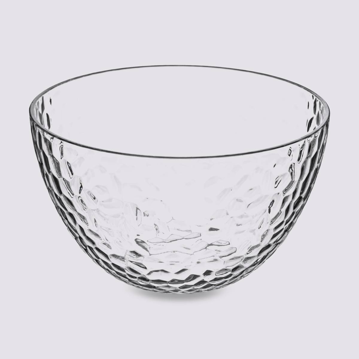 Saladier martelée d14 cm,transparent Estiva