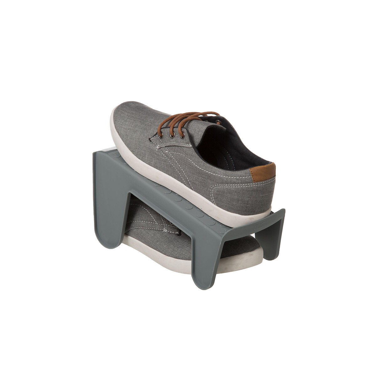 5 rangements à chaussures, gris