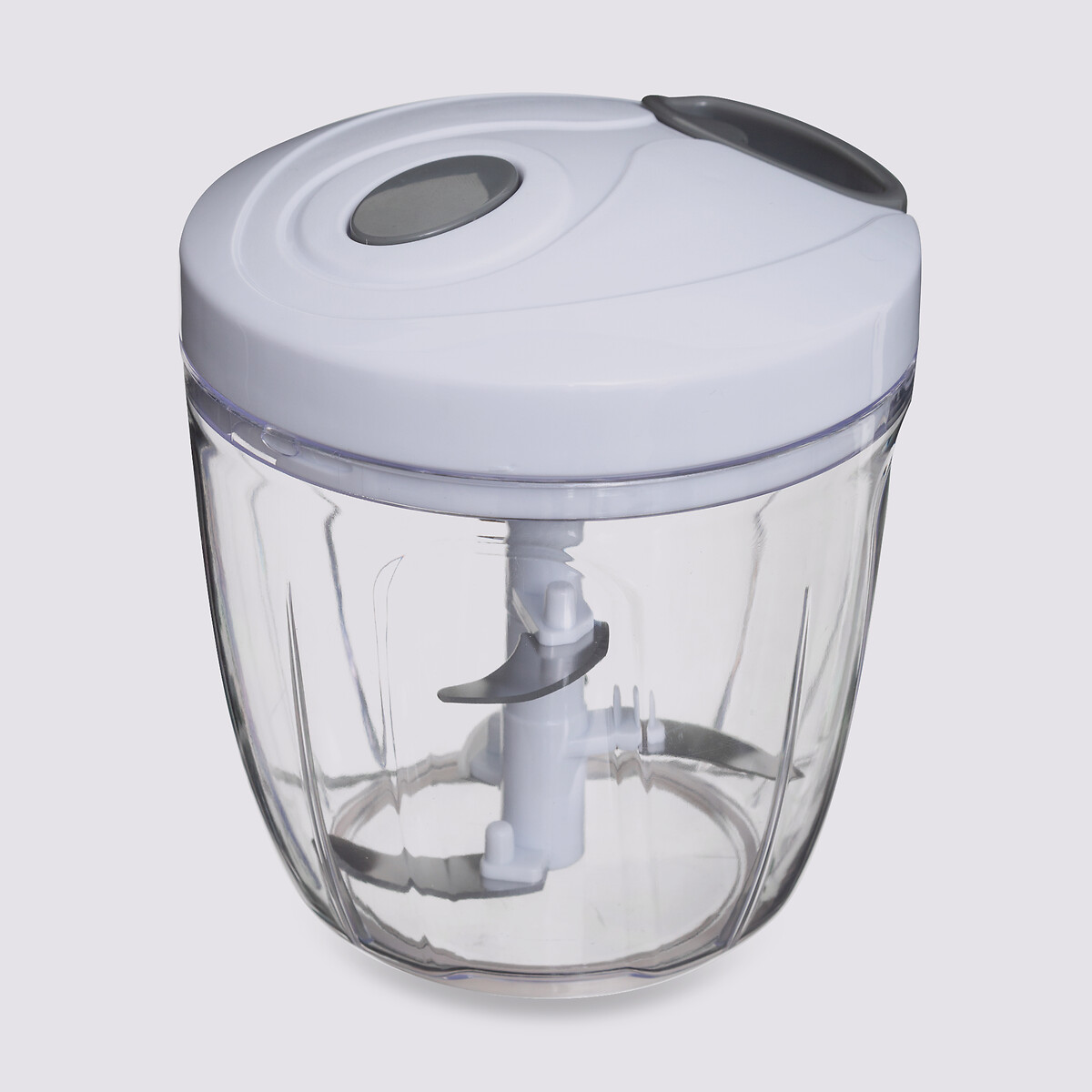 Hachoir et batteur manuel à fil 900ml, blanc 