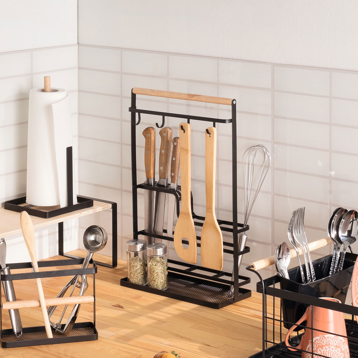 Organiseur cuisine, noir Blackwood