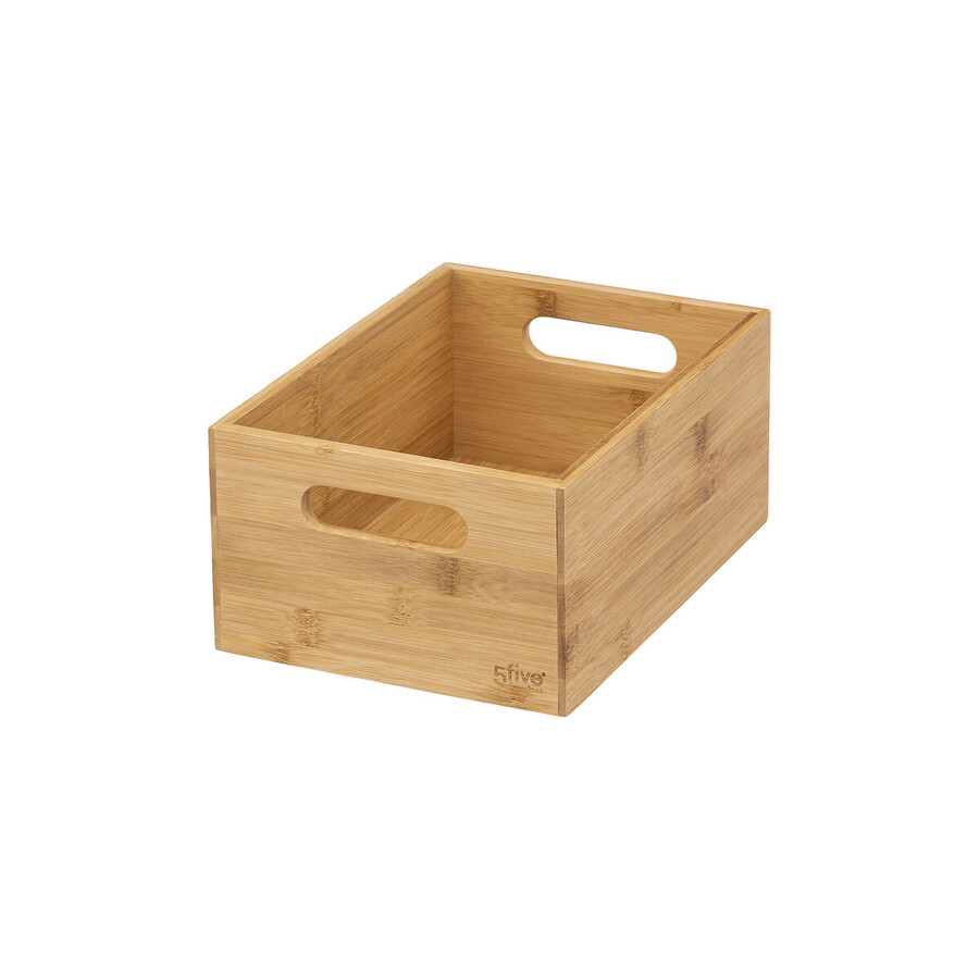 3 paniers rectangle en bambou Blackbamboo