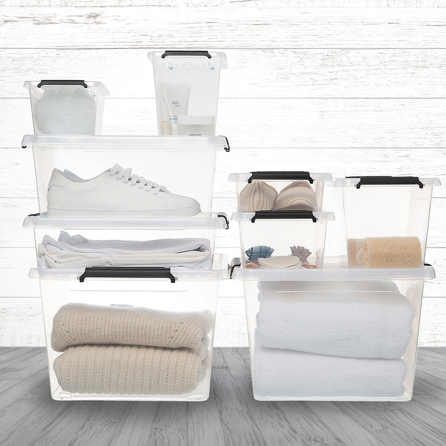 Boîte en plastique transparente 2l Clip'n box