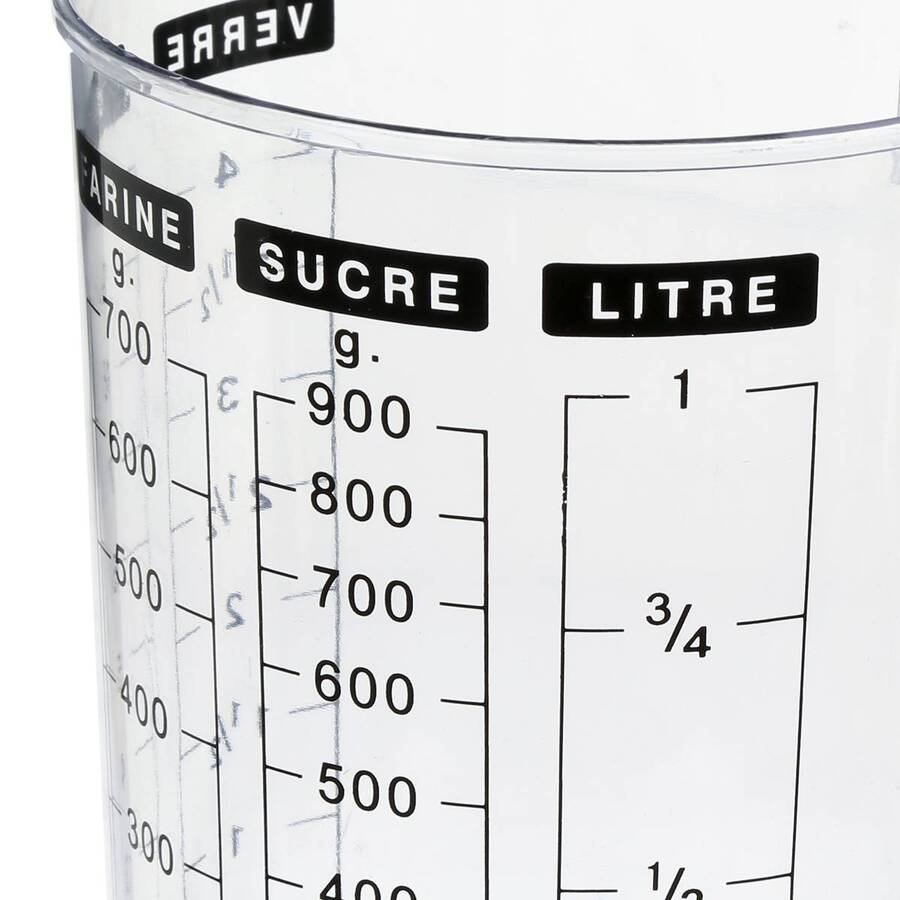 Verre doseur double 1l