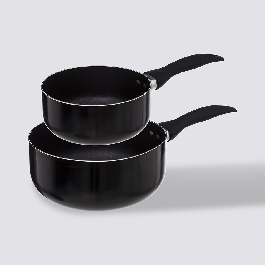 2 casseroles aluminium forgé, 16/20 cm