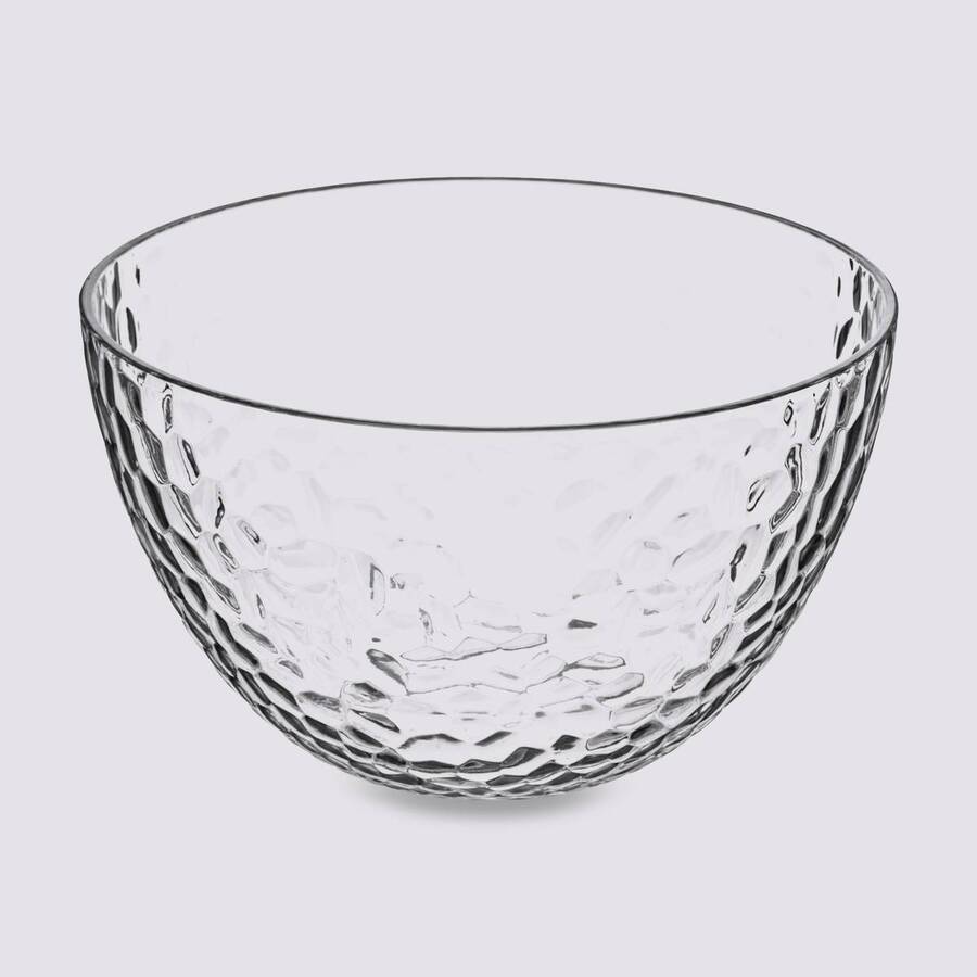 Saladier martelée d14 cm,transparent Estiva