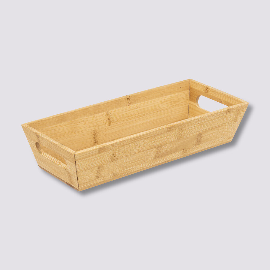 Corbeille rectangulaire 33x14 cm Bambou