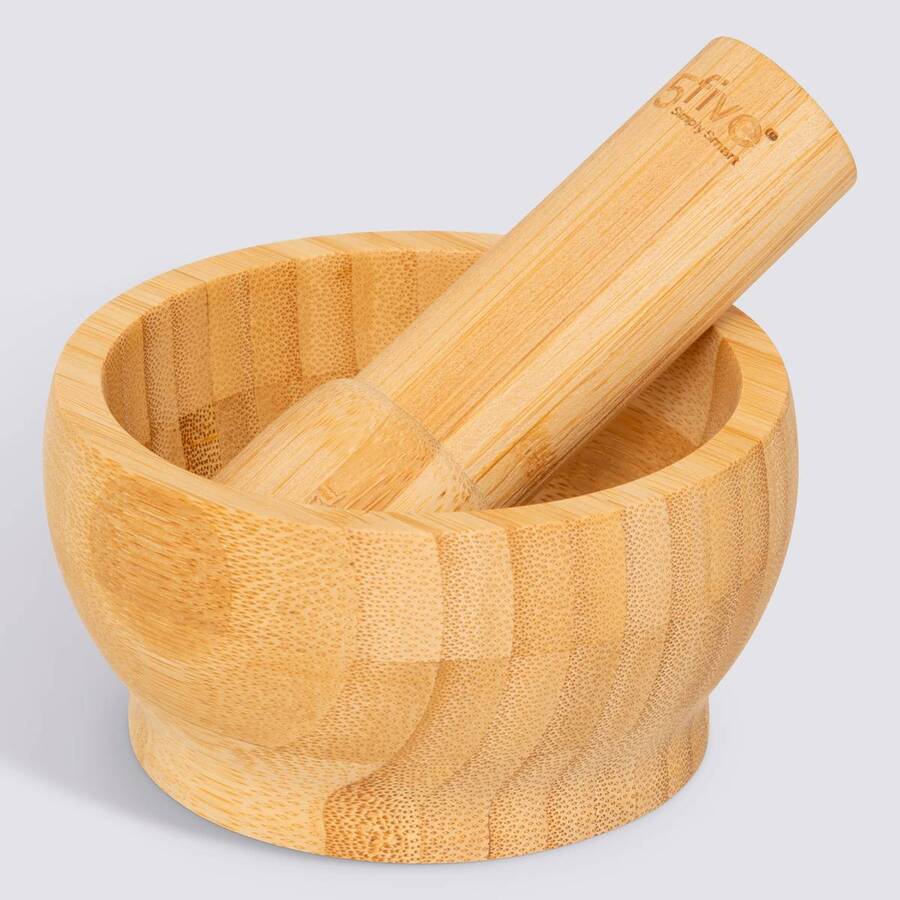 Mortier et pilon Bambou