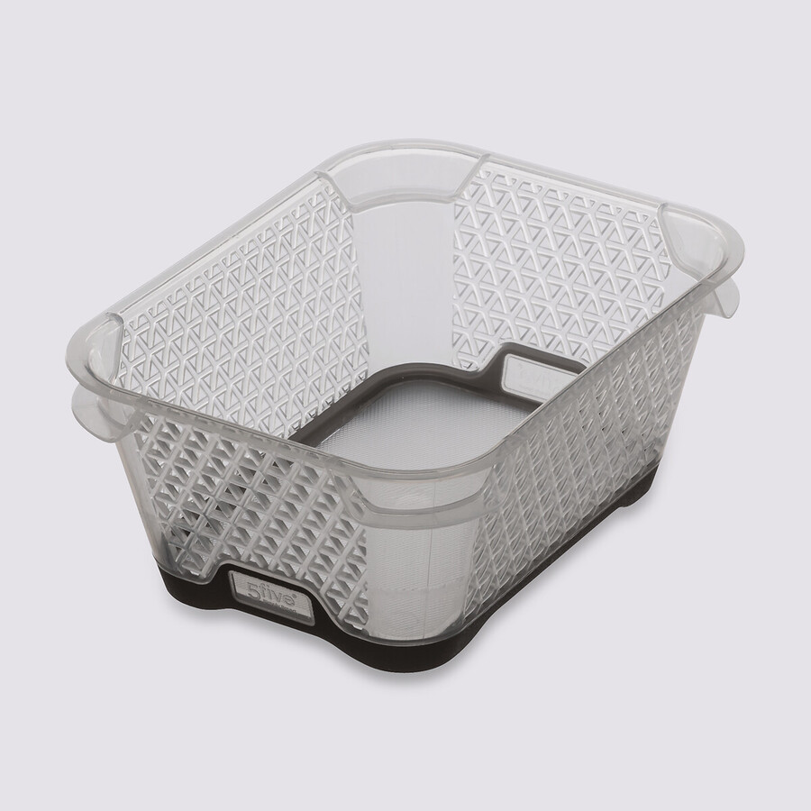 Panier en plastique 1,3l -taupe Gomy
