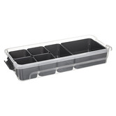 Boîte en plastique compartimentée 2,5l Orga+
