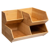 Organiseur 1 bac, petit modèle Bambou