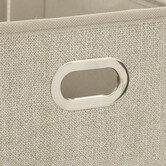 Panier tissu 15x31 cm, beige chiné Mix'n modul