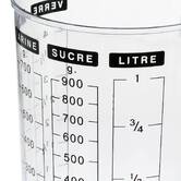 Verre doseur double 1l