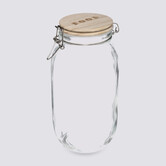 Bocal verre couvercle pin, 2l Wording